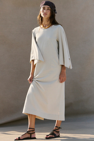 Briar Midi Dress by free-est at Free People in Tan, Size: L