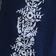 Flower Embroidery Navy Blue Combo