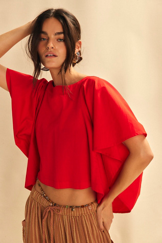 Haut Eva par free-est en Fiery Red, pour femme taille: XL chez Free People