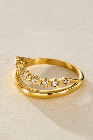 Lover's Tempo Saturn Double Ring