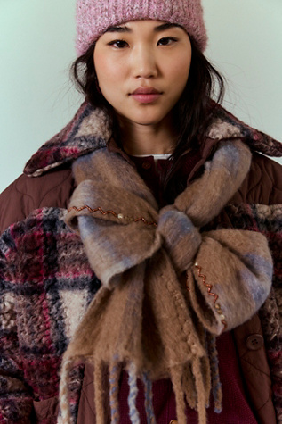 Highland Plaid Skinny Scarf