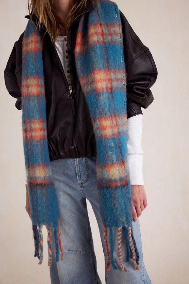 Highland Plaid Skinny Scarf