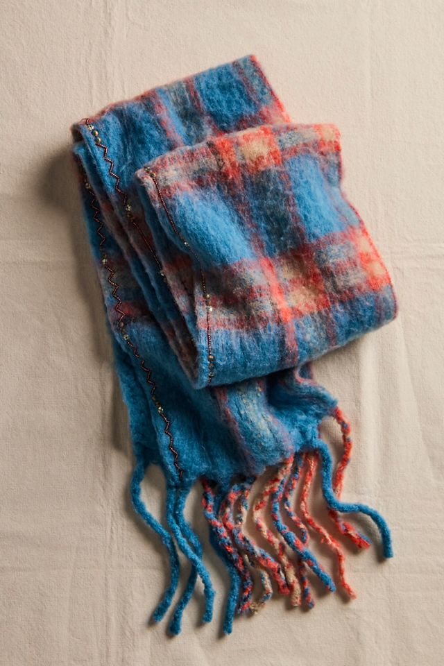 Highland Plaid Skinny Scarf #1
