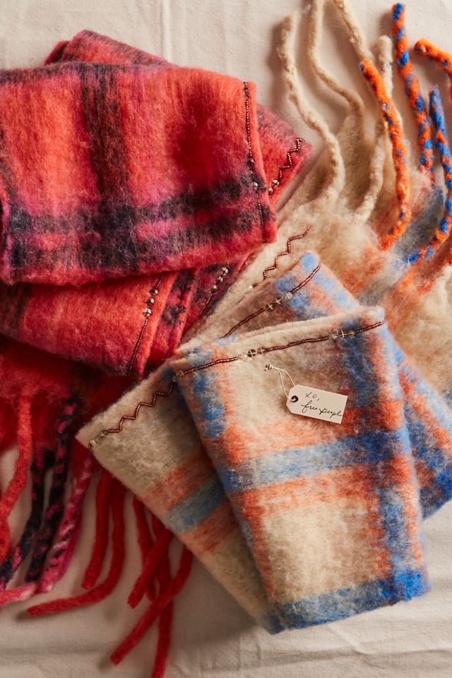 Highland Plaid Skinny Scarf