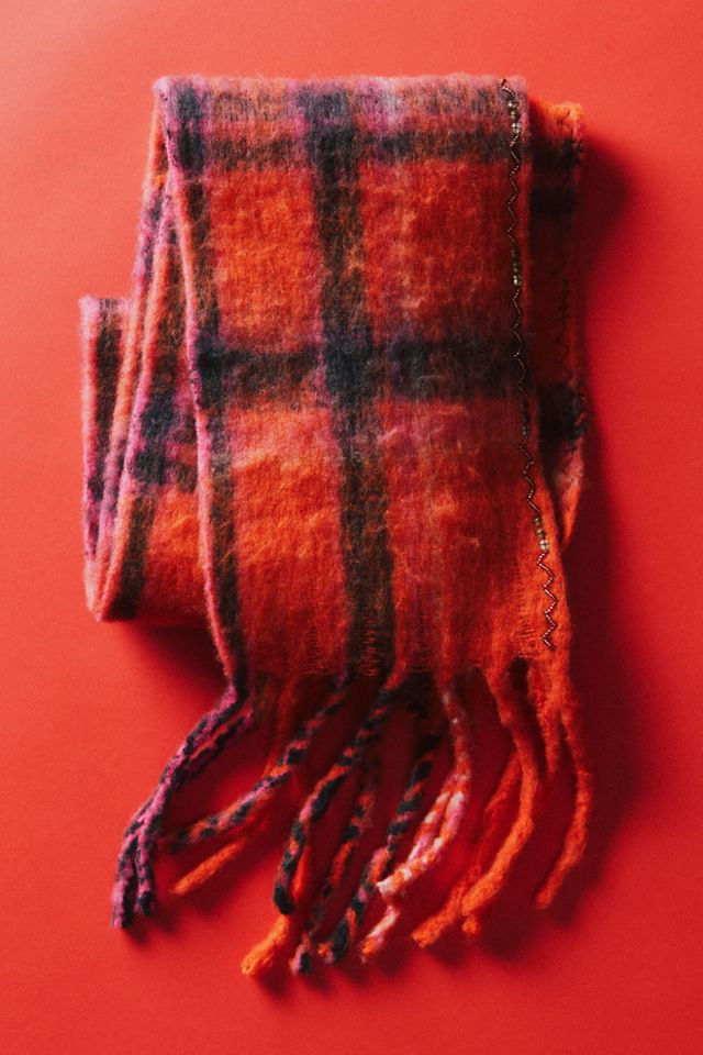 Highland Plaid Skinny Scarf #4