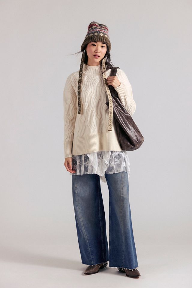 L.L.Bean Cashmere Cable Mockneck Sweater #2