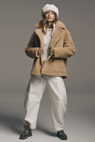 Mari Reversible Coat Jacket by We The Free at Free People in Tan, Size: XS