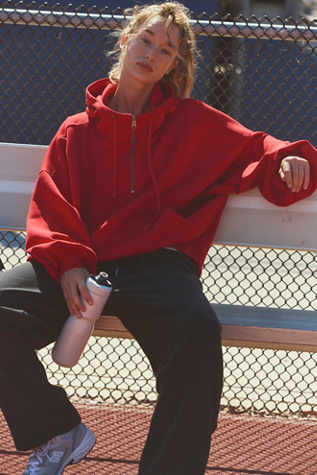 Finish Line Half Zip Top by FP Movement at Free People, Cranberry, XS