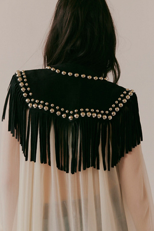 So Studded Suede Collar