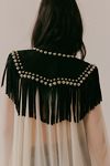 So Studded Suede Collar