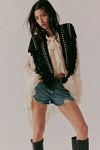 So Studded Suede Collar