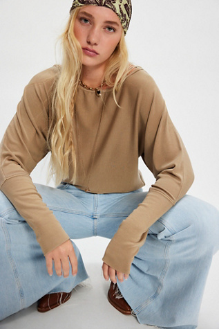 We The Free Good On You Long Sleeve at Free People in Dutch Cocoa, Size: XS