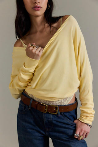 We The Free Bon Sur Vous Manches Longues en Sunlight, pour femme taille: XS chez Free People