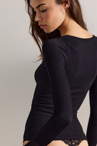 Женские топы Intimately Dynamic Duo Long Sleeve, цвет: Чёрный — фото 2