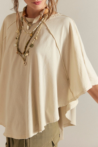 We The Free Dakota Tee at Free People in White, Size: XS