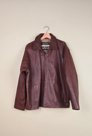Classic Vintage Brown Leather Jacket Selected By The Igala NYC