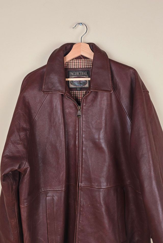 Classic Vintage Brown Leather Jacket Selected By The Igala NYC #1