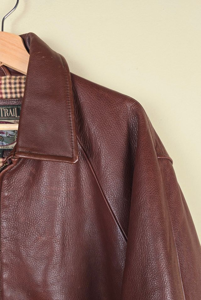 Classic Vintage Brown Leather Jacket Selected By The Igala NYC #2