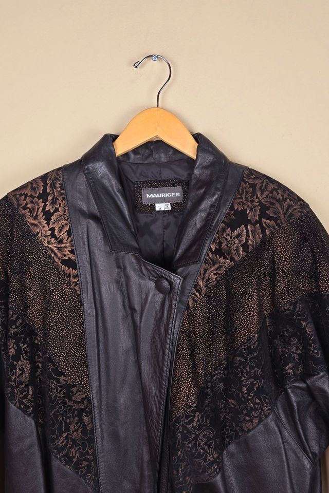 80s Vintage Black Leather Trench Coat Selected By The Igala NYC #2