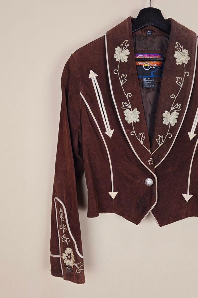 90s Western Style Cropped Leather Jacket Selected By The Igala NYC #1