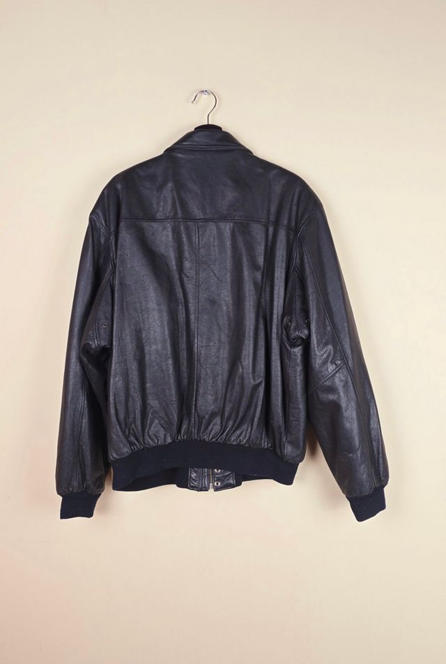 Vintage Classic Black Leather Jacket Selected By The Igala NYC #3