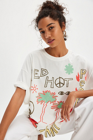 Red Hot Chili Peppers Tee by Daydreamer at Free People in White