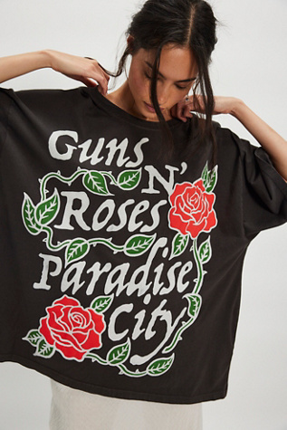 Guns N' Roses Paradise City Tee by Daydreamer at Free People in Black