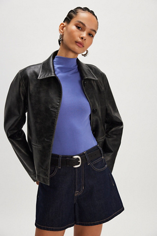 We The Free Kenzie Long Sleeve Top at Free People in Blue, Size: S