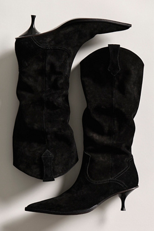 Daisy Slouchy Kitten Heel Boots