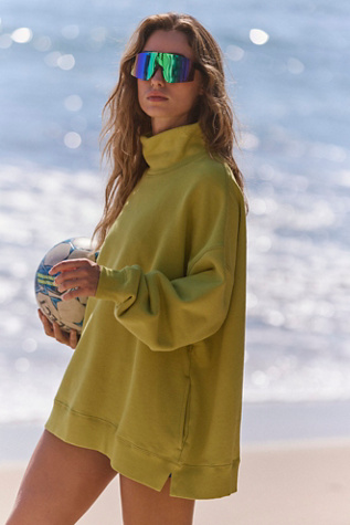 A Cut Above Mock Neck Pullover Sweatshirt