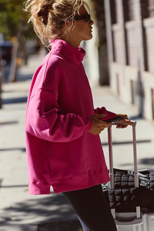 A Cut Above Mock Neck Pullover Sweatshirt