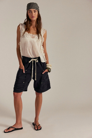 We The Free Jet Set Shorts at Free People in Black, Size: M
