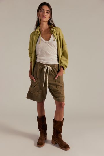 City Everly Linen Trouser Shorts