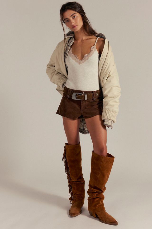 We The Free Vagabond Vegan Suede Shorts