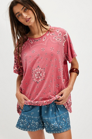 Magnolia Pearl Handkerchief Tee at Free People in Pink