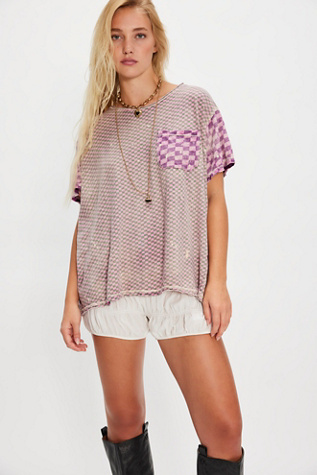 T-shirt de poche pièce par pièce Magnolia Pearl en Purple, pour femme chez Free People