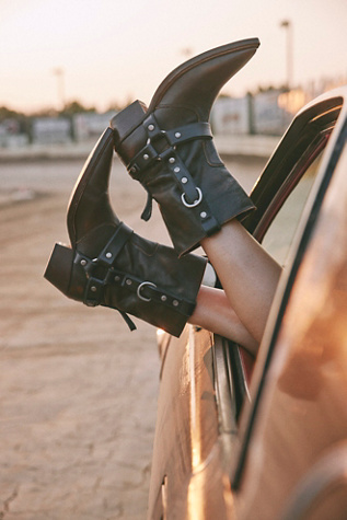 We The Free Abroad Harness Boots at Free People in Brown, Size: US 8.5