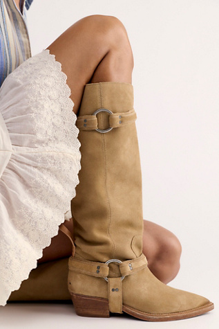 We The Free Ashland Harness Boots at Free People in Tan, Size: US 9