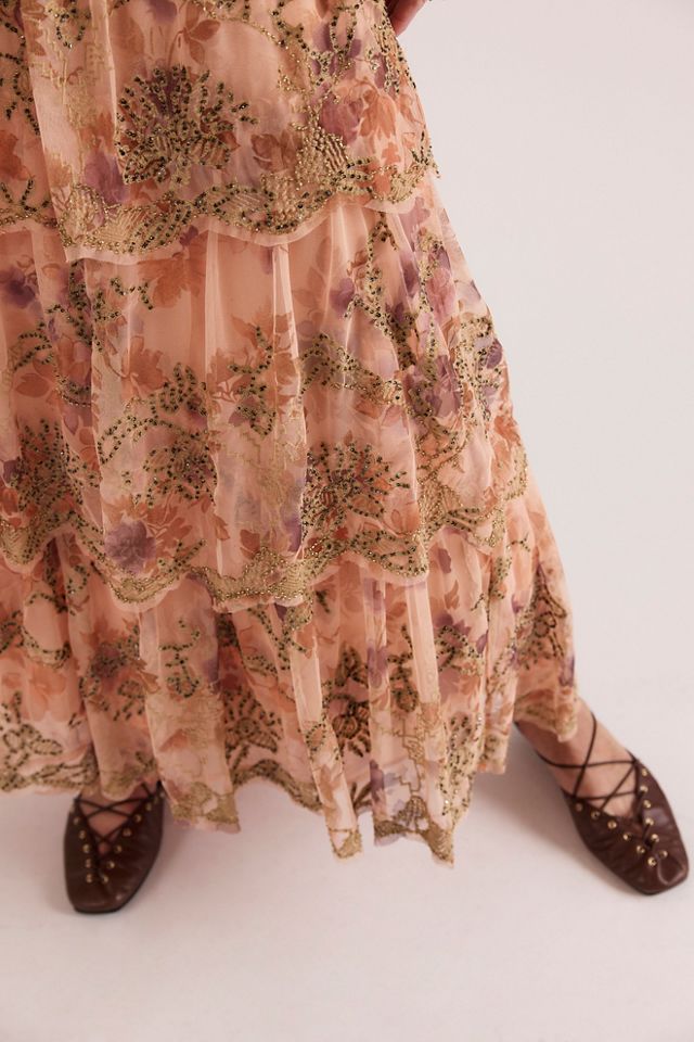 Maple Glow Maxi Skirt Set #3