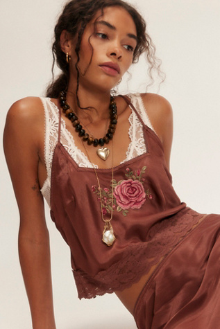 Savino Maxi Skirt Set at Free People in Brown, Size: XS