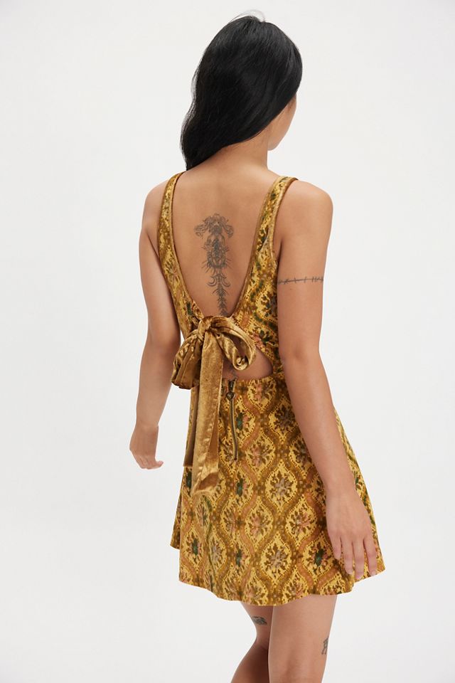Petal Tapestry Mini Dress #1