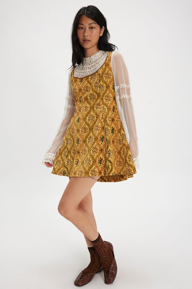 Petal Tapestry Mini Dress #3