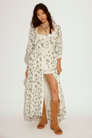 Nightingale Seersucker Midi Dress