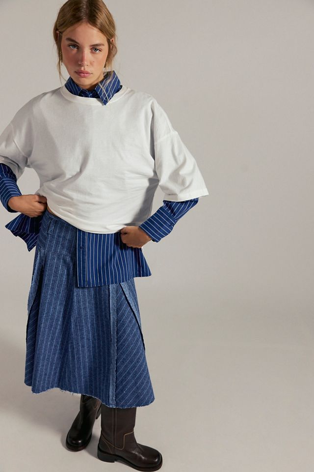 We The Free Hallie French Cuff Stripe Top #3