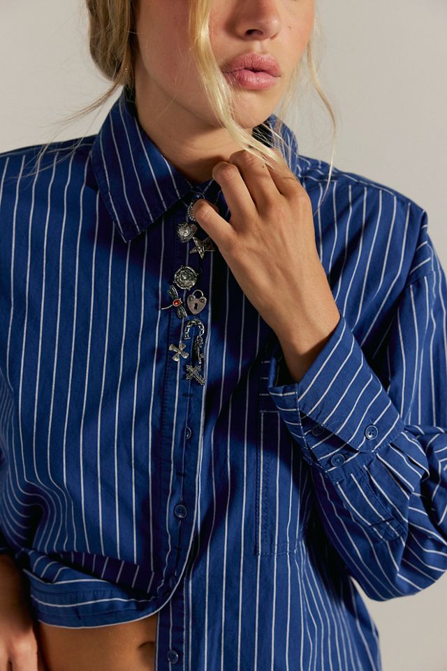 We The Free Hallie French Cuff Stripe Top #4