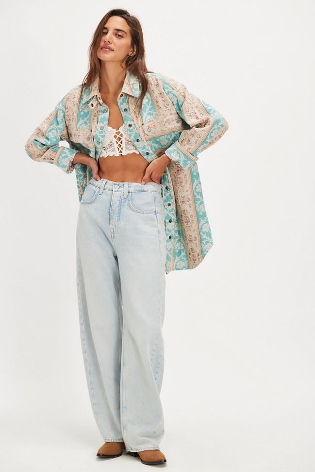 We The Free Wonderland Fog Jacquard Shirt #2