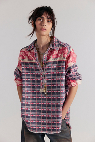 We The Free Arizona Sky Floral Jacquard Pullover
