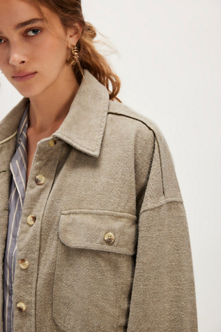 We The Free Peached Twill Shirt Jacket