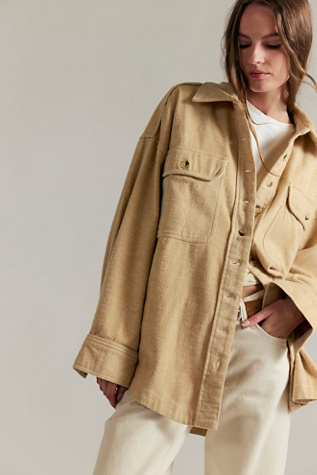 We The Free Peached Twill Shirt Jacket
