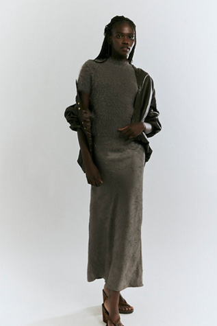 Alexandra Maxi Skirt Set at Free People in Grey, Size: XL